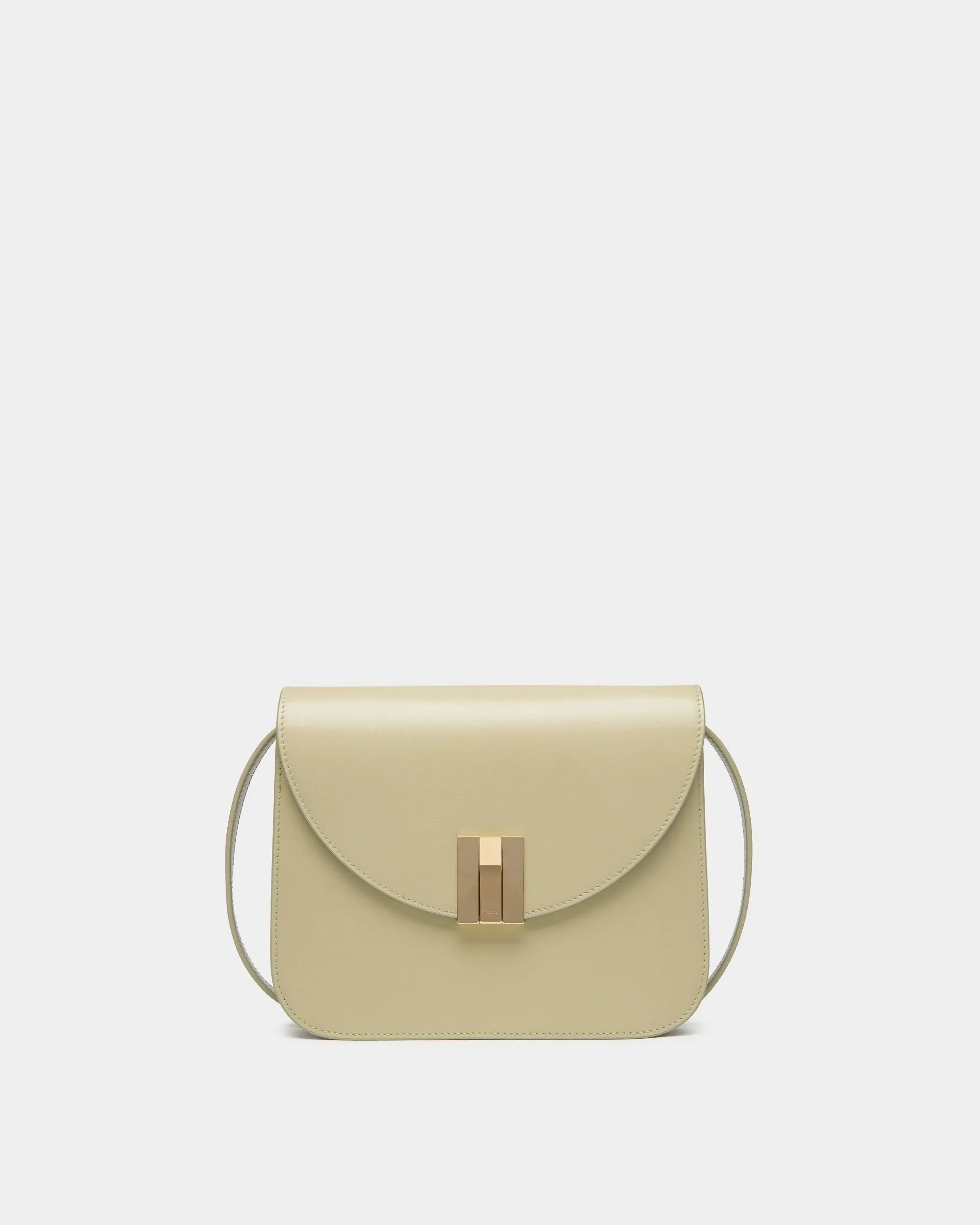 Ollam Crossbody Bag In Light Green Leather 