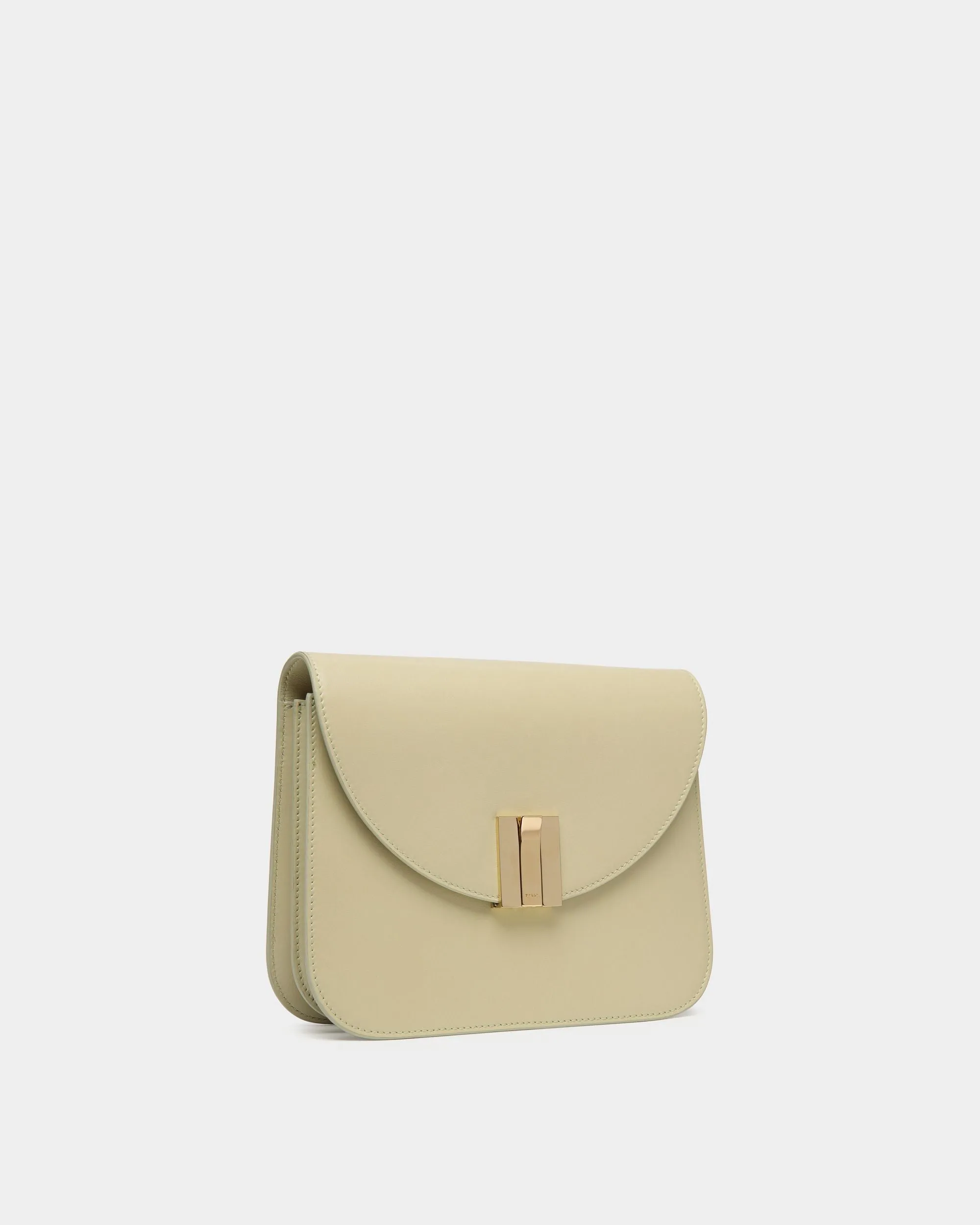 Ollam Crossbody Bag In Light Green Leather 