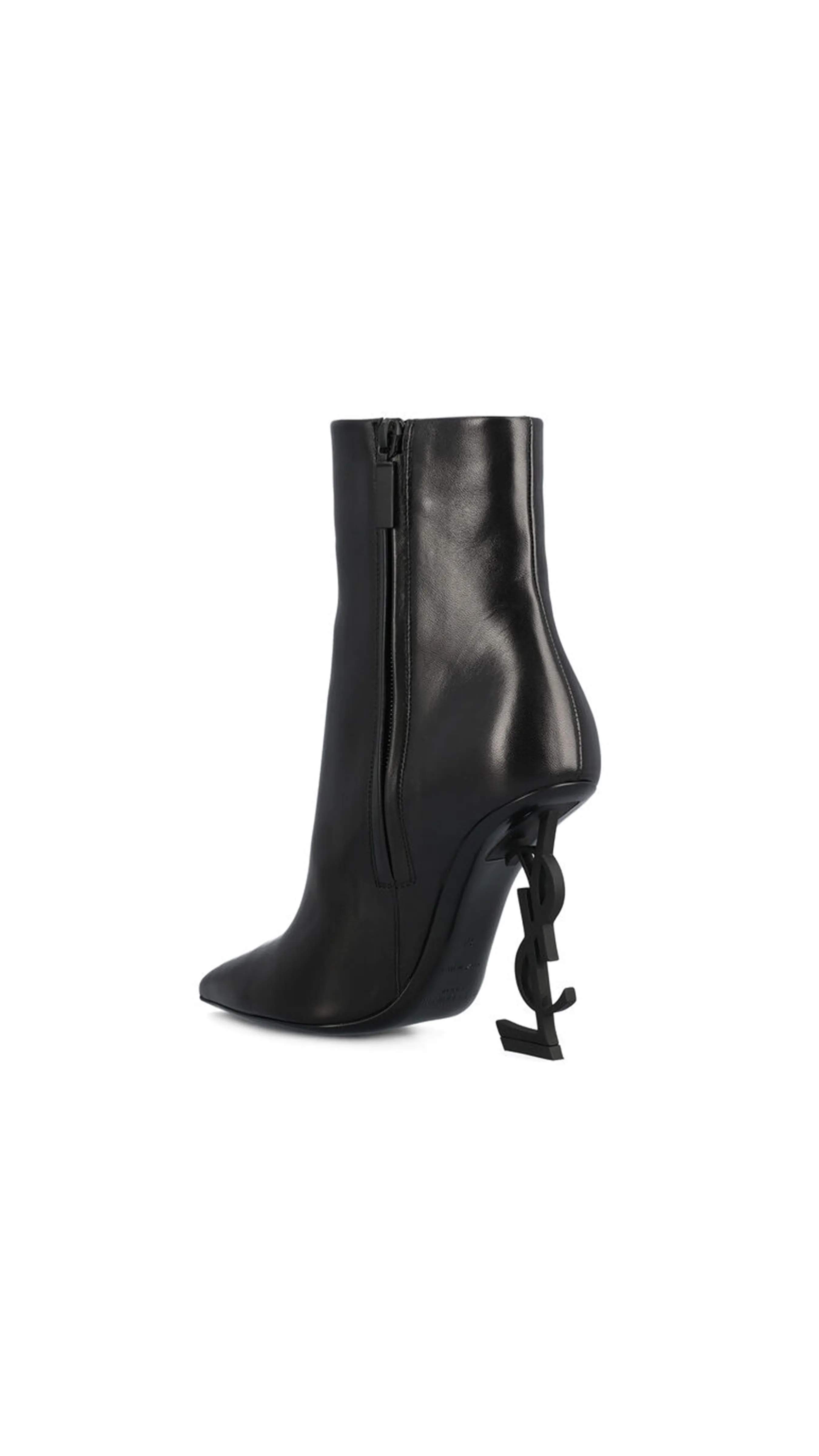 Opyum Booties in Leather - Black