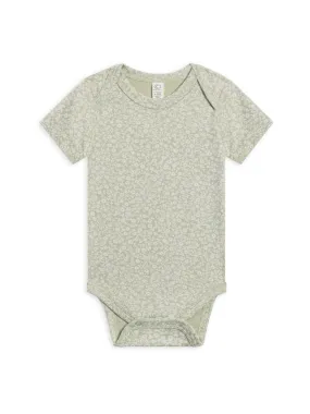 Organic Afton Bodysuit - Gwen Floral / Mint