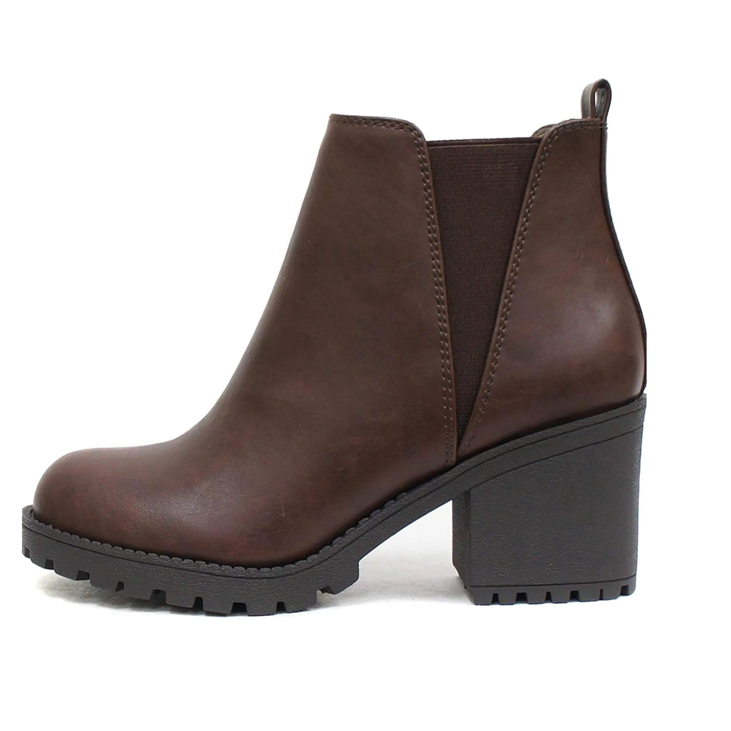 Ori Lug Booties Brown