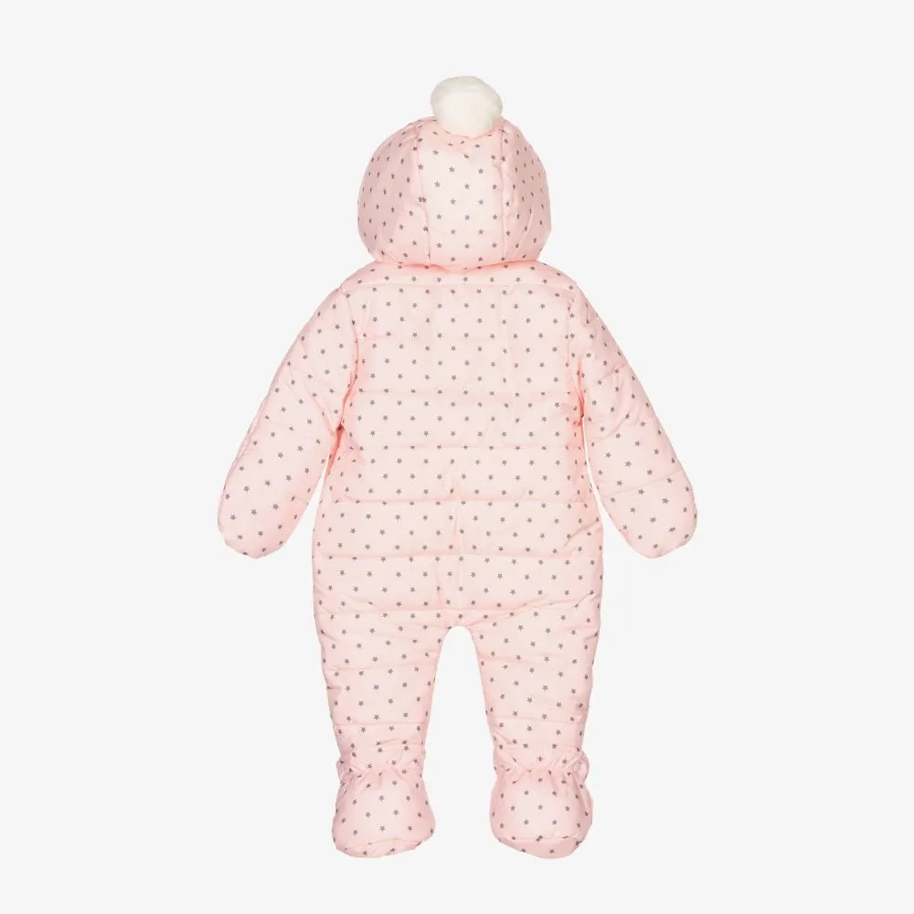 Pink & Grey Baby Snowsuit