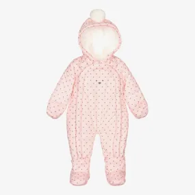 Pink & Grey Baby Snowsuit