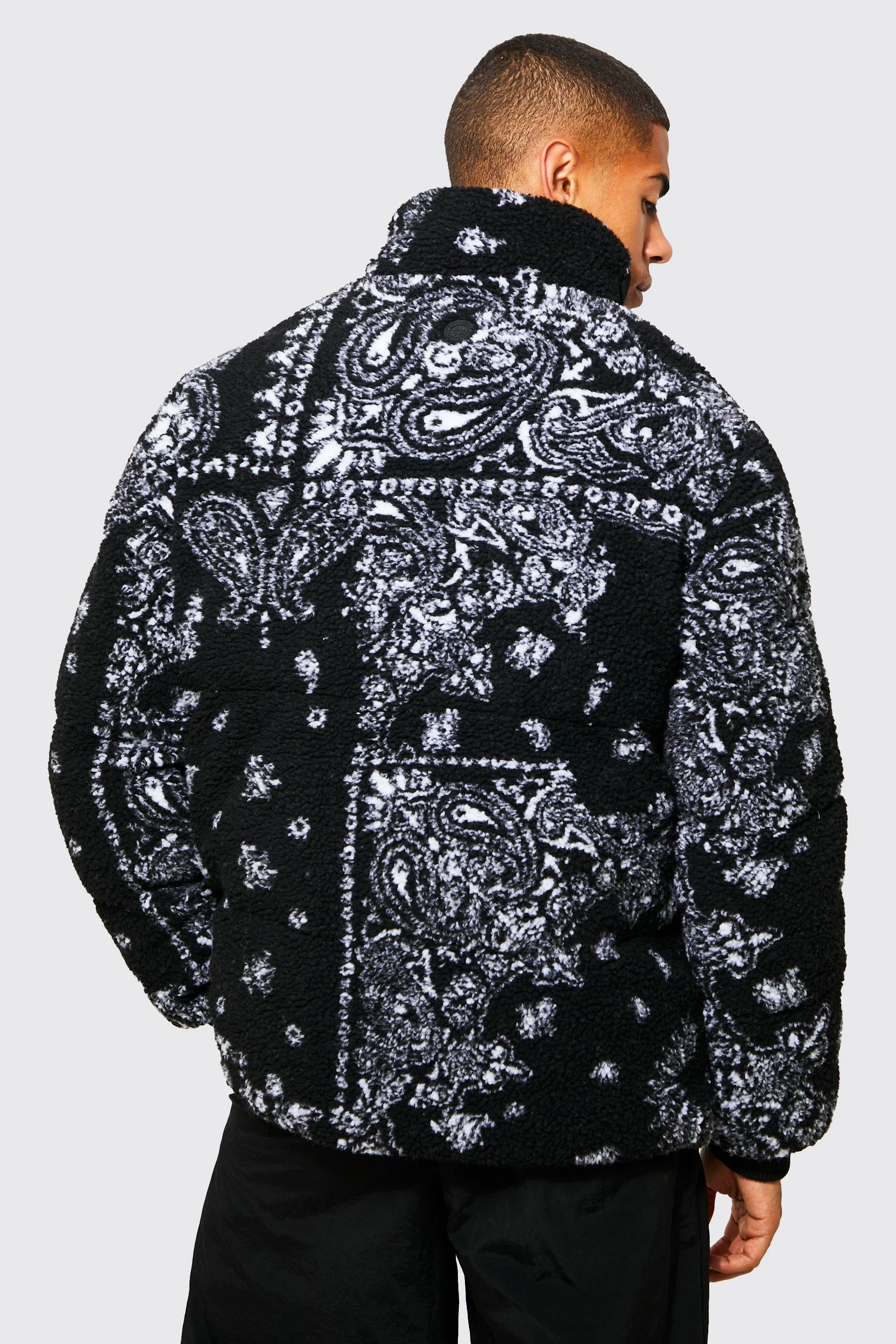 Puffer With Borg Bandana Back Print