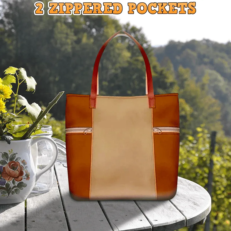 Recessed Zip Tote Bag PDF Download Pattern (3 sizes included)