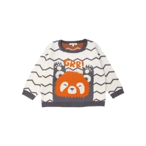 Red Caribou FW22 Jaquard Knit Sweater Grr Panda