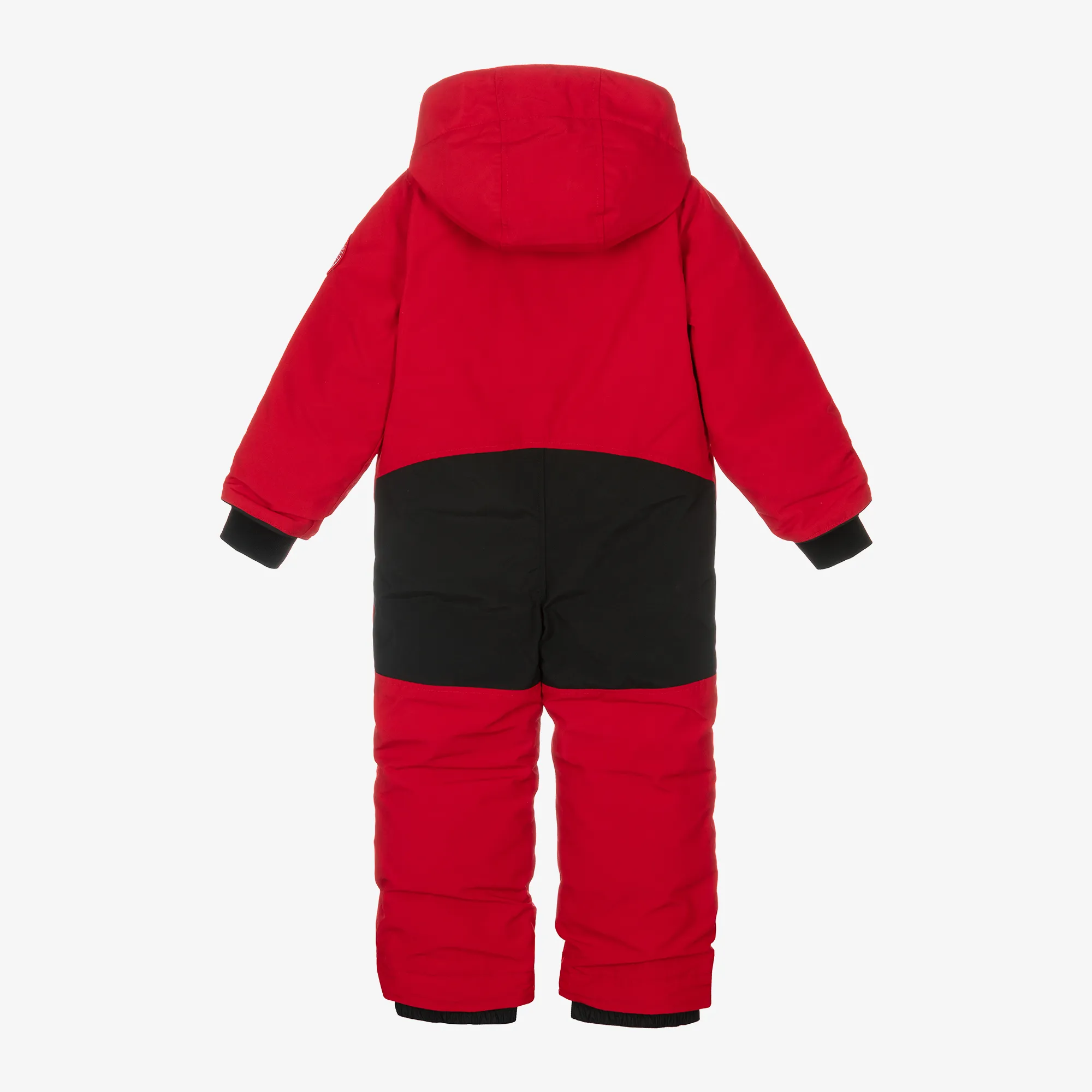 Red Down Padded Grizzly Snowsuit