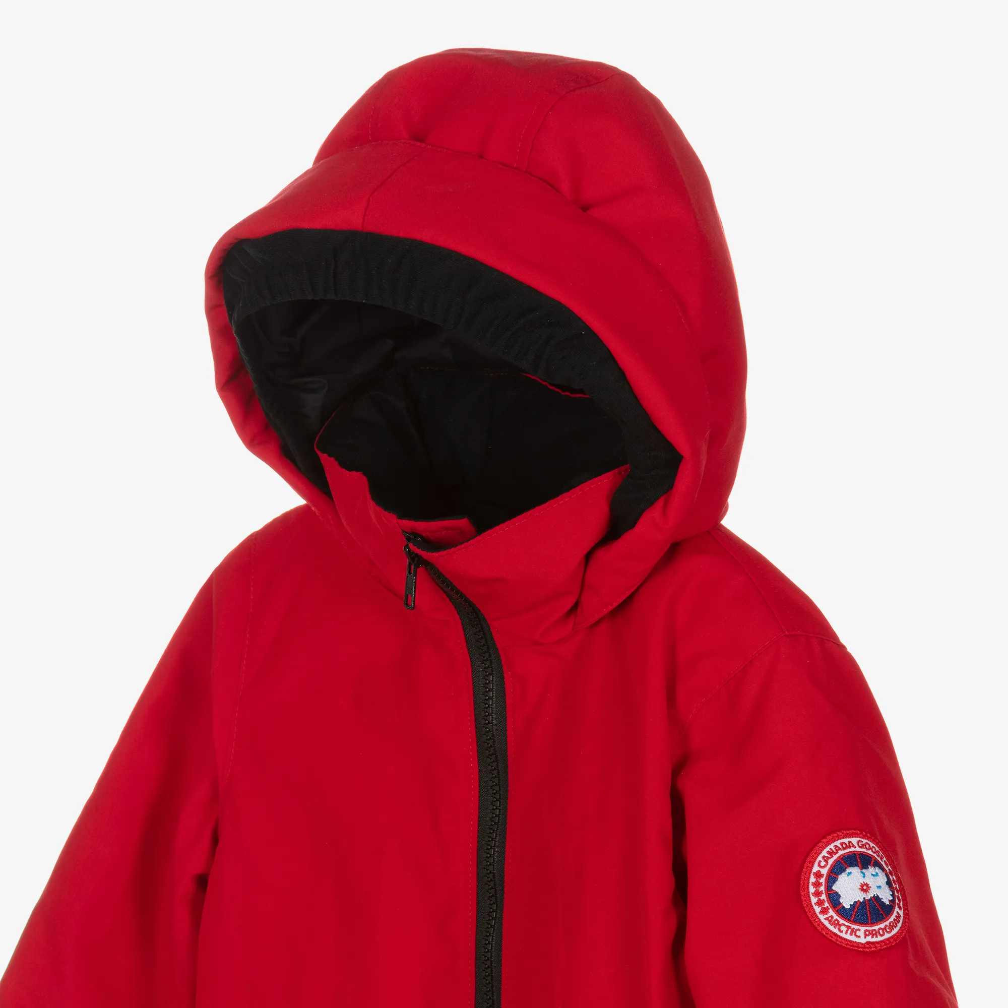 Red Down Padded Grizzly Snowsuit