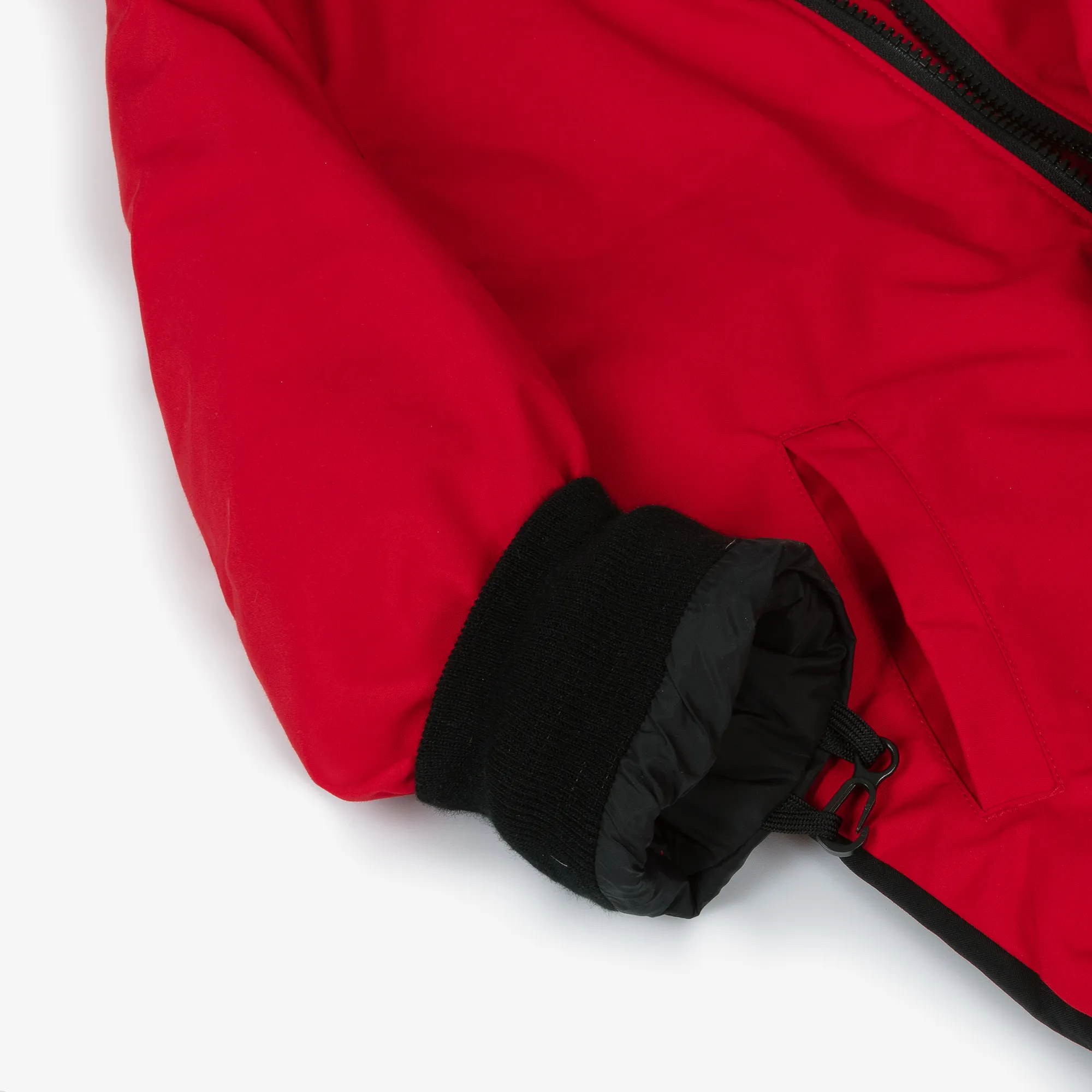 Red Down Padded Grizzly Snowsuit