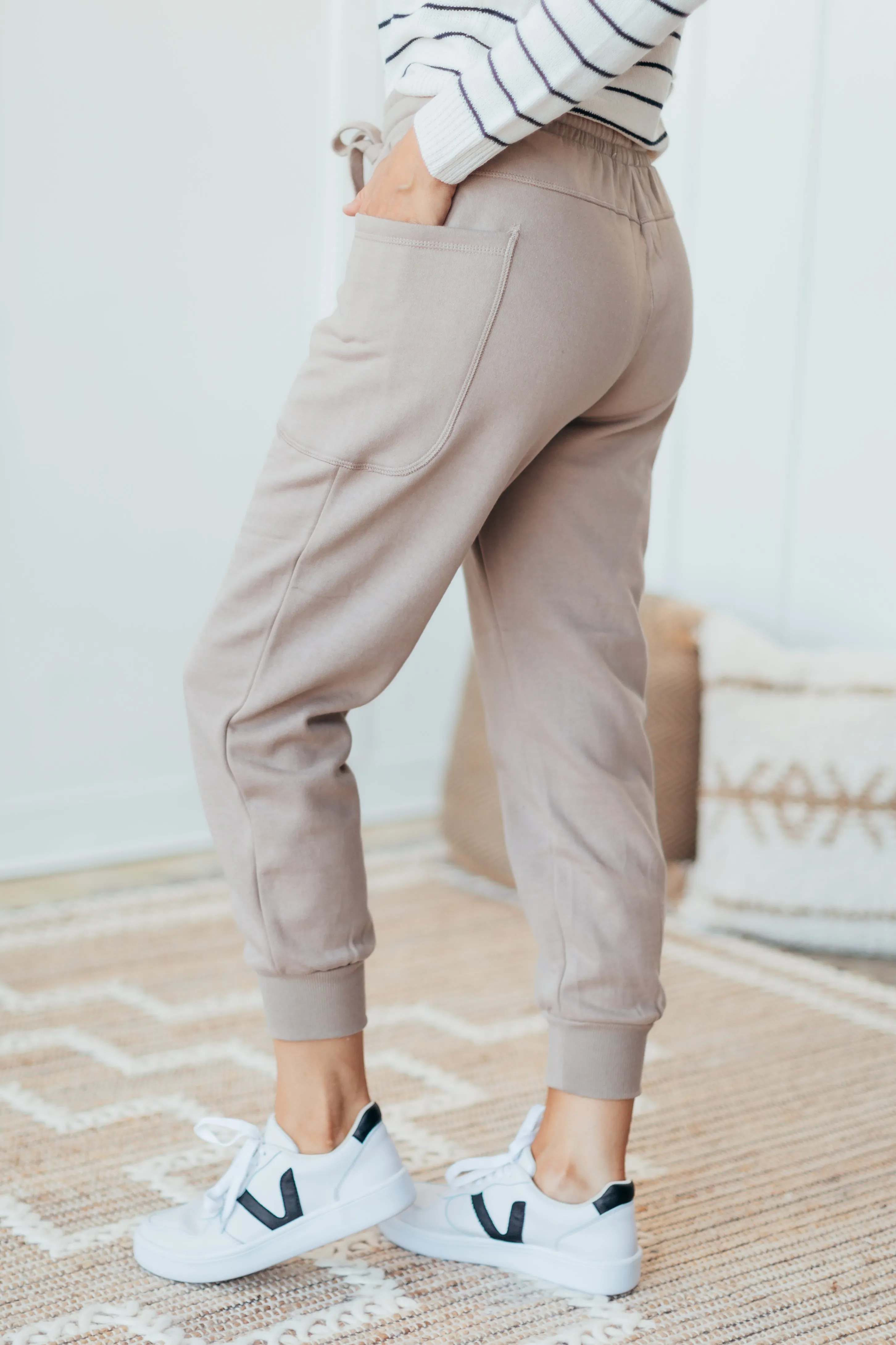 RISEN High Rise Side Pocket Joggers - 4 Colors