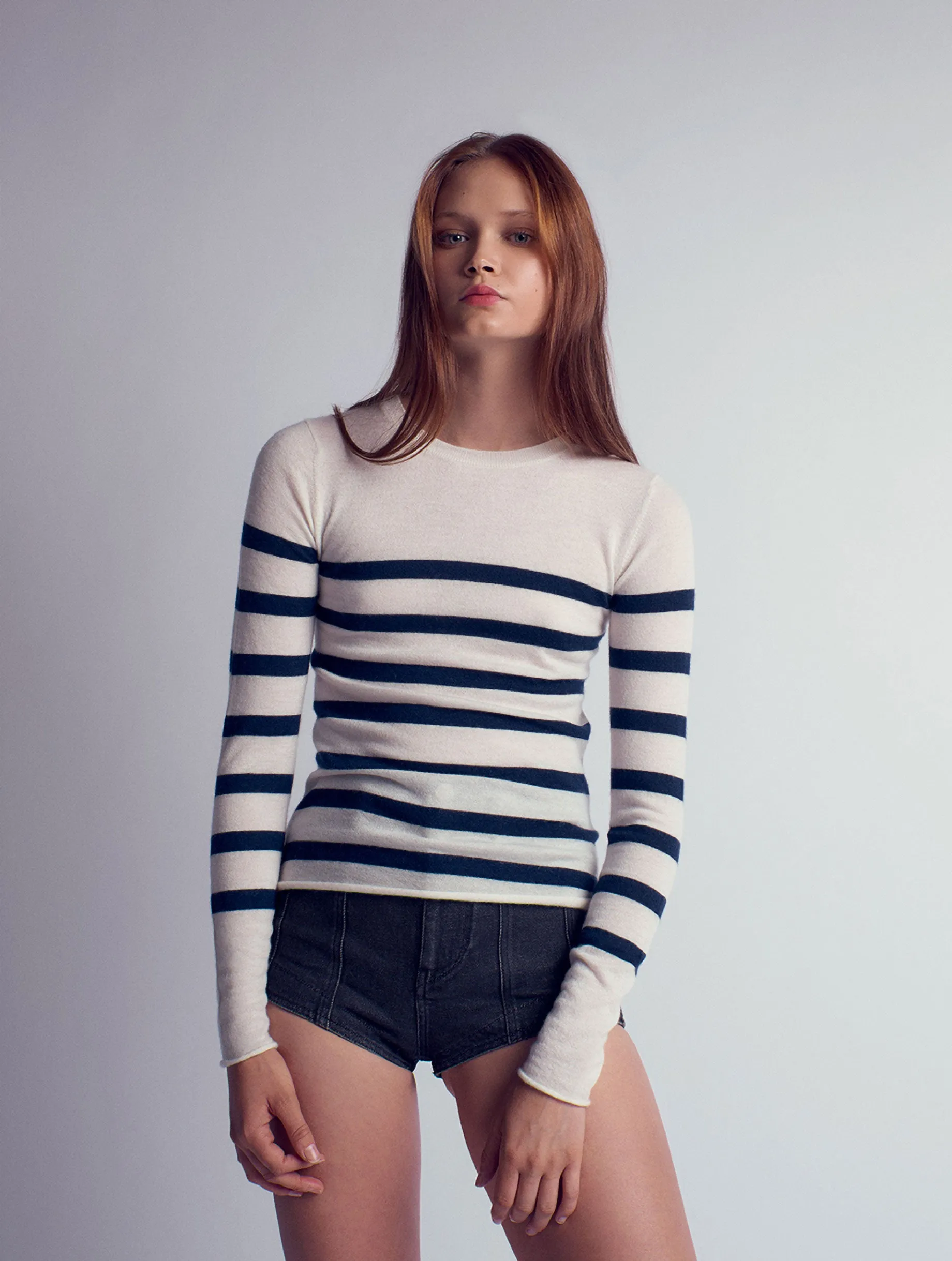 RITA Cashmere knitted crew neck pullover