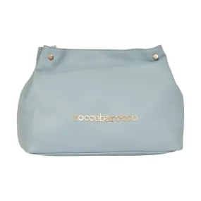 RoccoBarocco 11402  ADELE Tote Bag Borsa a Mano Donna in Ecopelle Sky Blue