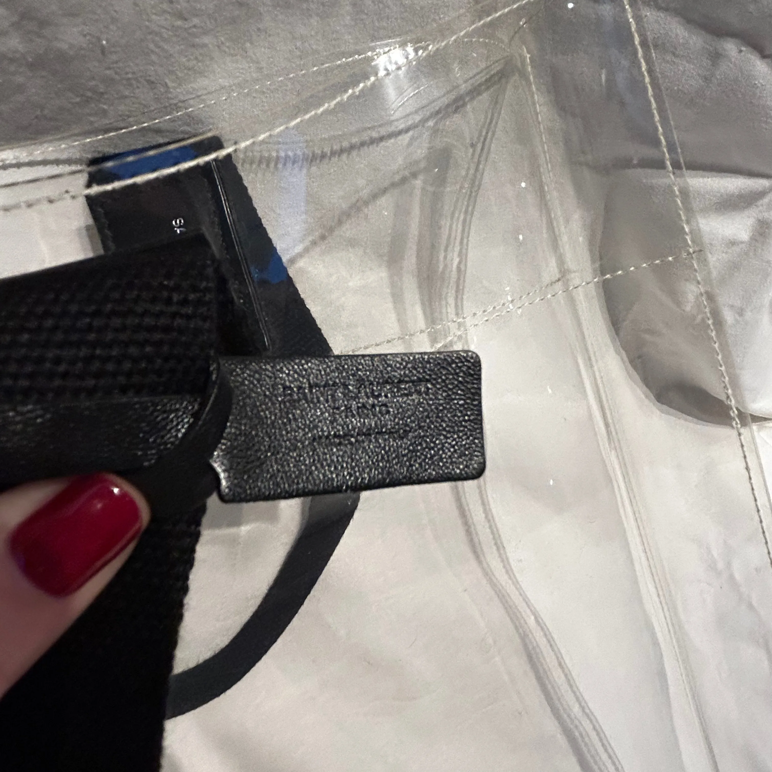 Saint Laurent Brand New 420 Clear Plastic Tote Bag