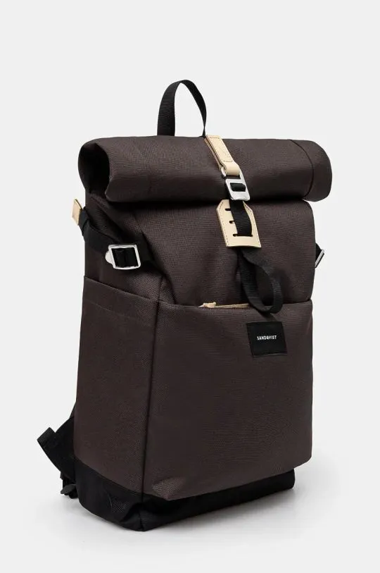 Sandqvist backpack Ilon brown color smooth SQA2408