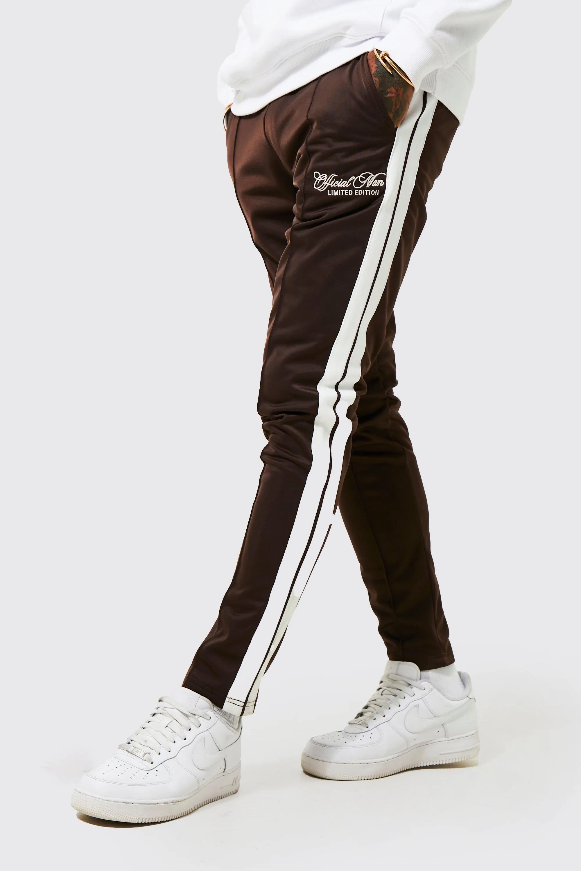 Slim Fit Tape Tricot Pintuck Joggers