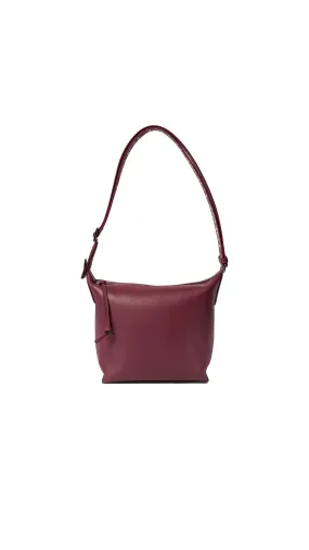 Small Cubi Crossbody Bag in Supple Smooth Calfskin and Jacquard - Crismon