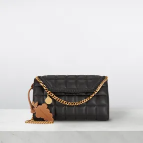 STELLA MCCARTNEY Falabella Quilted Mini Crossbody Bag - Black