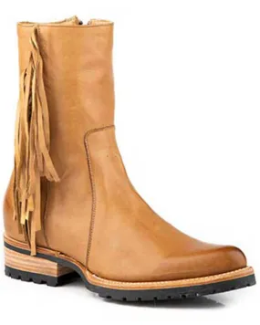 Stetson Women's Jenna Fringe Booties - Round Toe