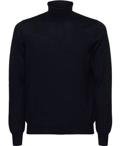 Tagliatore Wool Knit Turtleneck Sweater