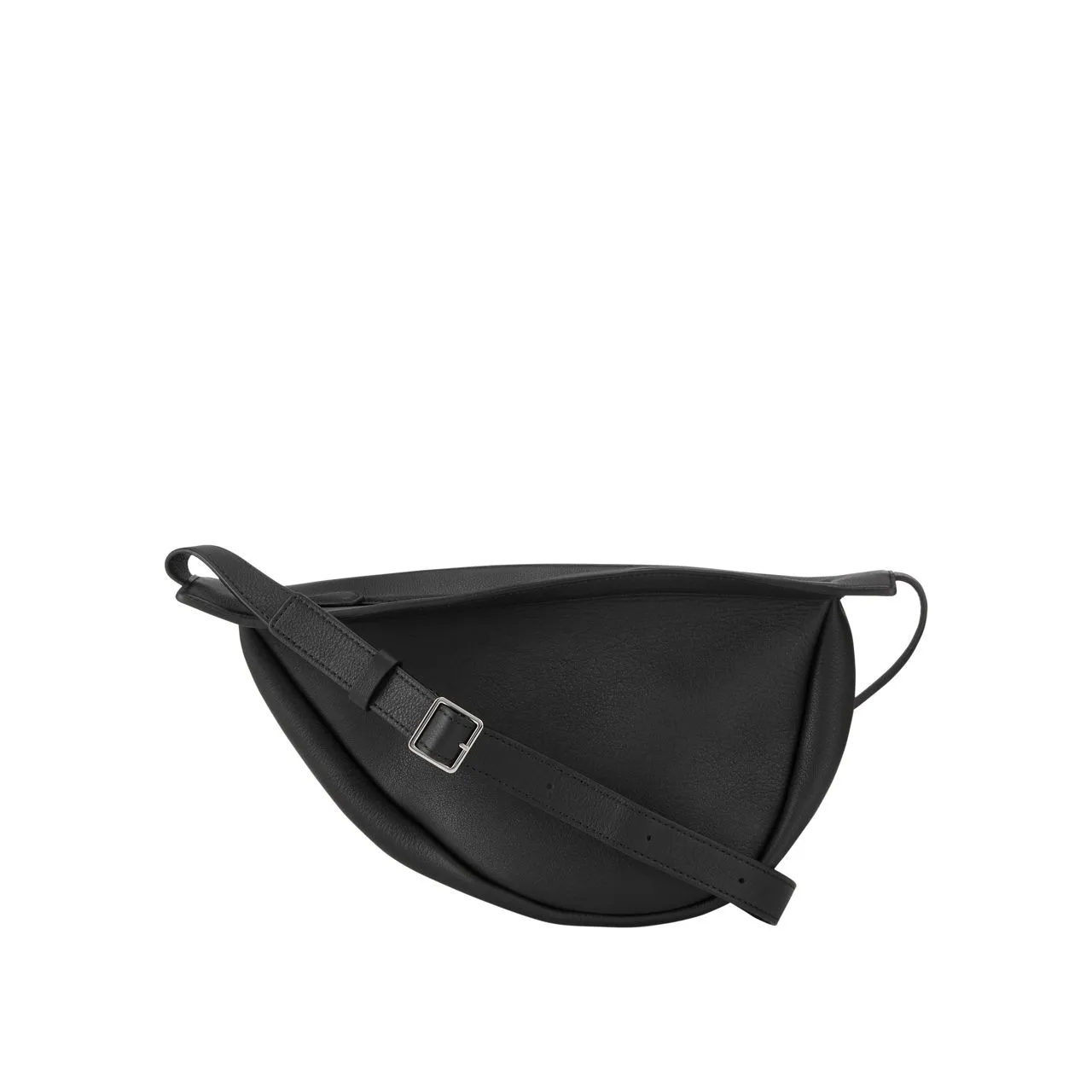 THE ROW Small Slouchy Banana Leather Crossbody Bag - Black