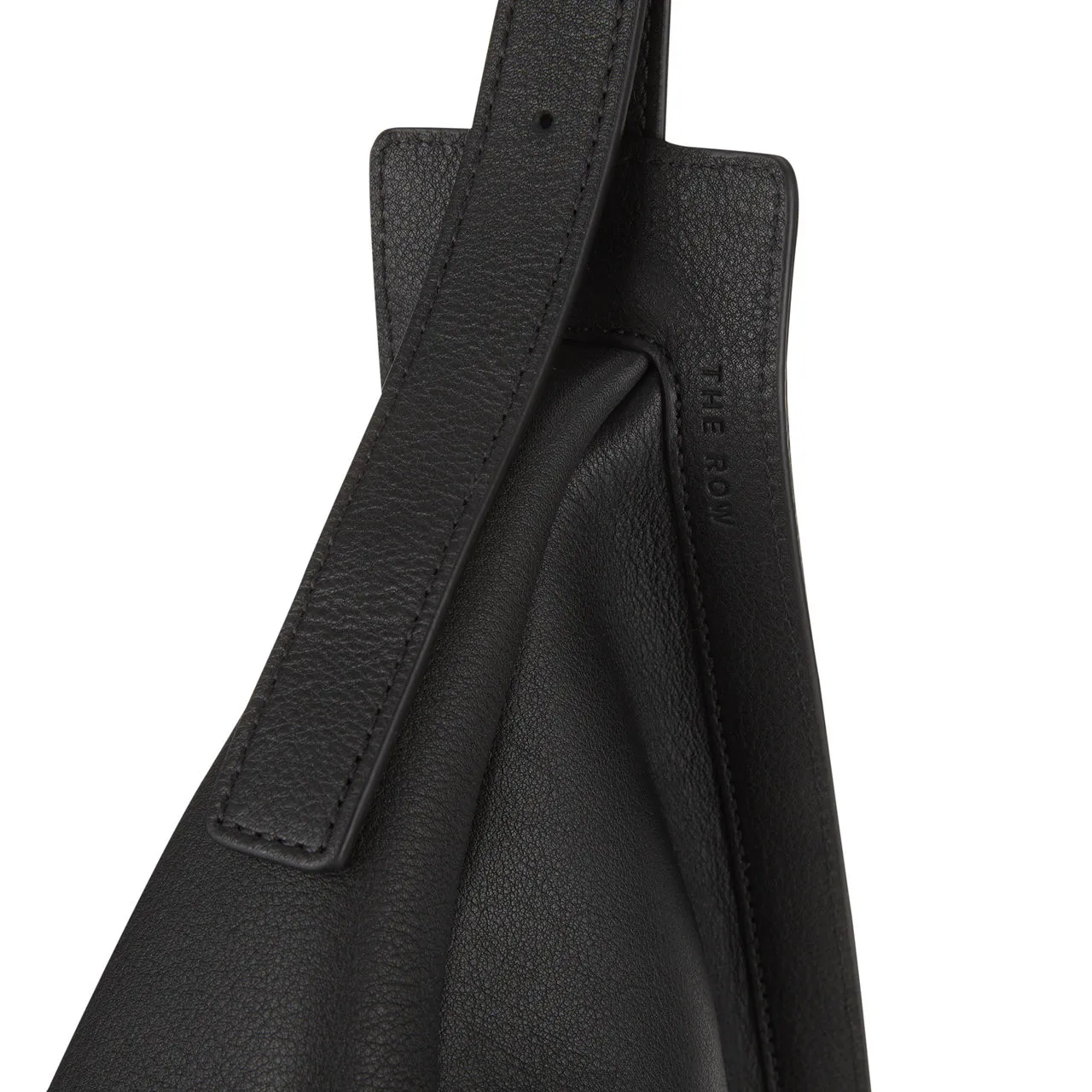 THE ROW Small Slouchy Banana Leather Crossbody Bag - Black