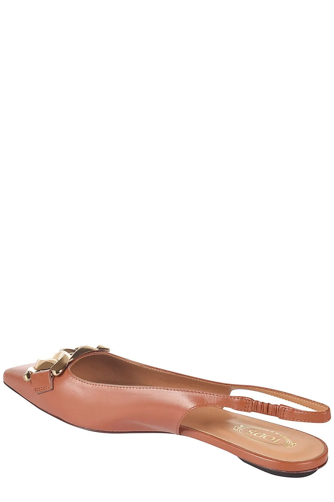 Tod's Buckle Detail Sling-Back Sandals