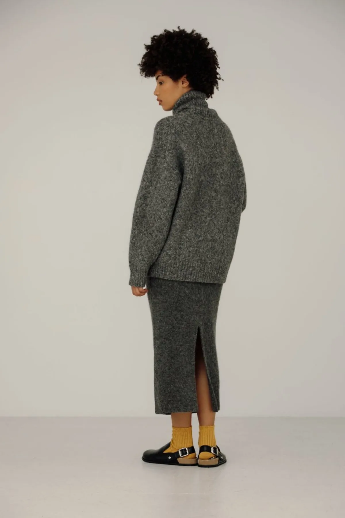 Uma Rollneck Sweater - Granite