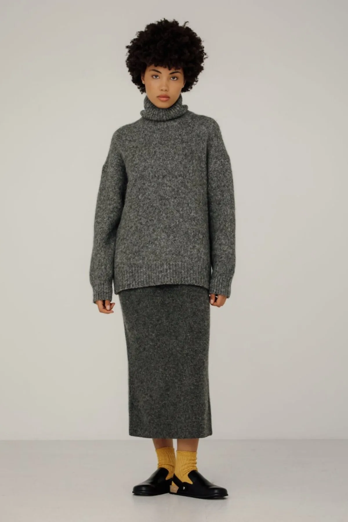 Uma Rollneck Sweater - Granite