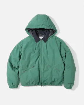 Washed Down Puffer Jacket - Green