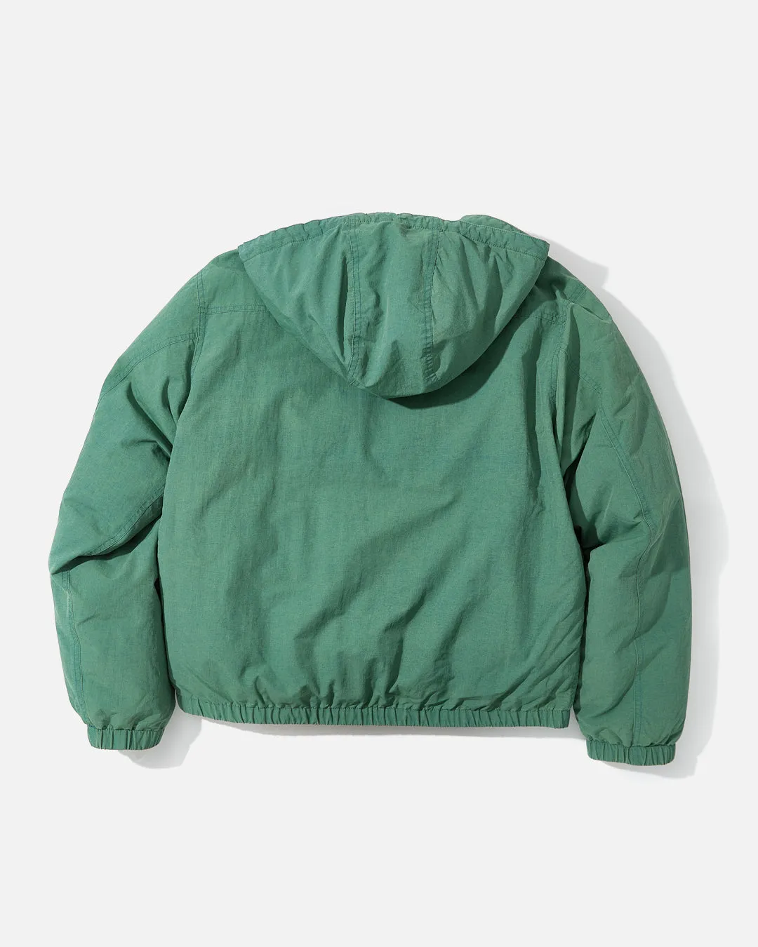 Washed Down Puffer Jacket - Green