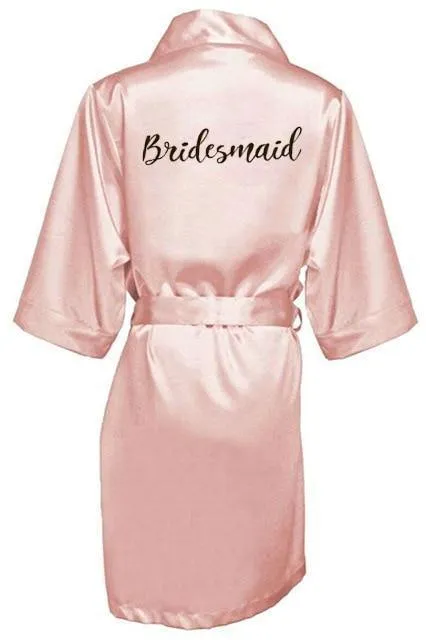 Wedding Nightgowns - Letter Print Robe