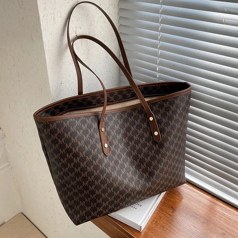 Women's PU Leather Handbag for Commuting and Casual Use