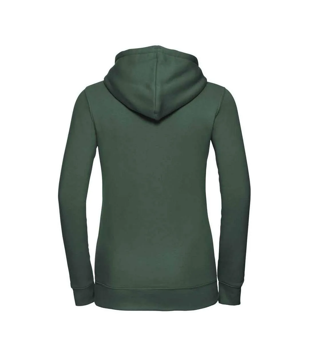 Womens/ladies authentic hoodie bottle green Russell